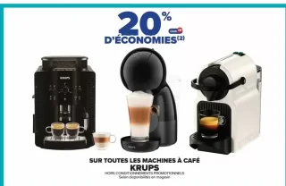 Sur toutes les machines à café Krups