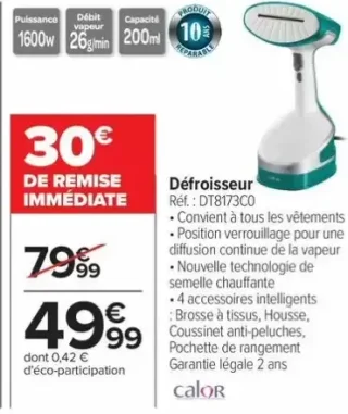 Défroisseur Calor DT8173C0