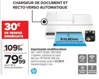 Imprimante multifonctions HP ENVY 6530E