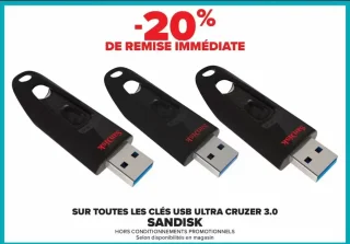 Clés USB Ultra Cruzer 3.0 Sandisk