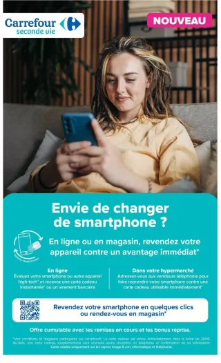 Reprise de smartphone - Carrefour seconde vie