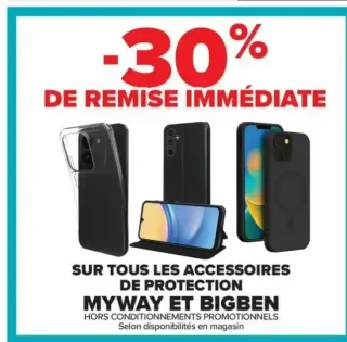 Accessoires de protection MyWay et Bigben