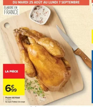 Poulet rôti Halal