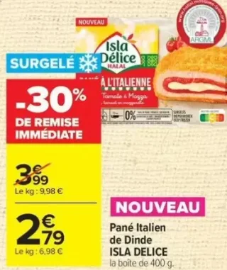 Pané Italien de Dinde ISLA DELICE