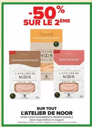 Chiffonnade de poulet, Blanc de poulet L'ATELIER DE NOOR