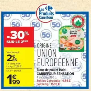Blanc de poulet Halal