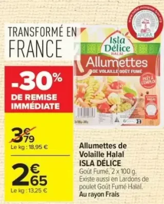 Allumettes de Volaille Halal ISLA DELICE