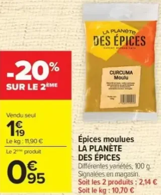 Épices moulues LA PLANÈTE DES ÉPICES