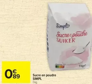 Sucre en poudre SIMPL