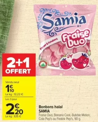 Bonbons halal SAMIA