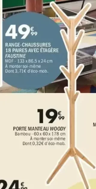 Porte manteau Woody