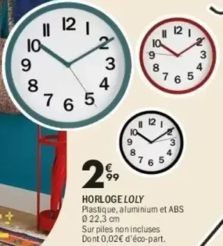 Horloge Loly