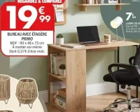 BUREAU AVEC ÉTAGÈRE PRIMO