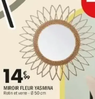 MIROIR FLEUR YASMINA