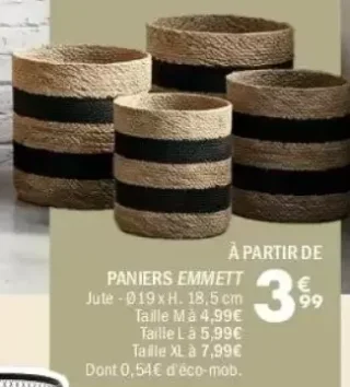 Paniers EMMETT