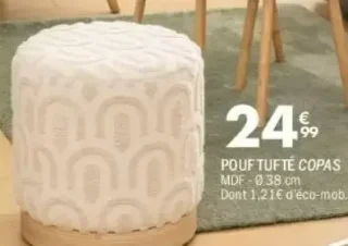 POUF TUFTÉ COPAS