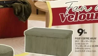 POUF COFFRE ARUM