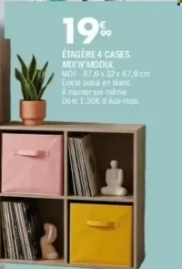 Étagère 4 cases Mix'N'Modul
