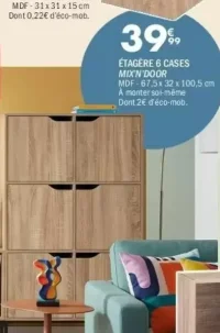 Étagère 6 cases Mix'N'Door