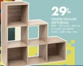 Étagère escalier Mix'N'Modul