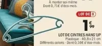 LOT DE CINTRES HANG'UP