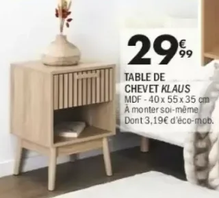 TABLE DE CHEVET KLAUS