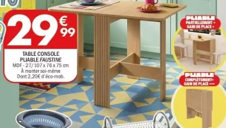 Table console pliable Faustine