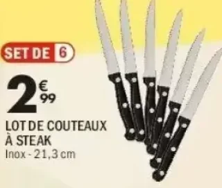 Lot de couteaux à steak
