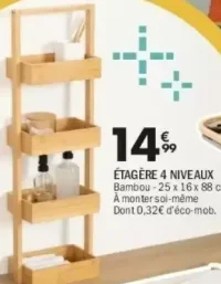 ÉTAGÈRE 4 NIVEAUX TIDY BOX