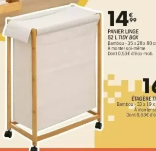 PANIER LINGE 52 L TIDY BOX