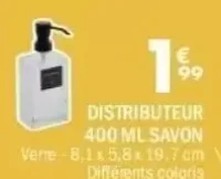 DISTRIBUTEUR 400 ML SAVON