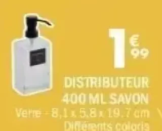 DISTRIBUTEUR 400 ML SAVON