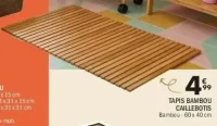 Tapis bambou caillebotis