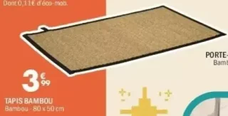 Tapis bambou