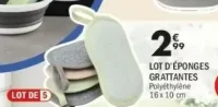 LOT D'ÉPONGES GRATTANTES