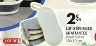 LOT D'ÉPONGES GRATTANTES
