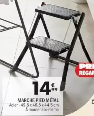 MARCHE PIED MÉTAL