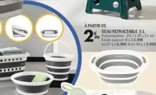 SEAU RETRACTABLE 5 L