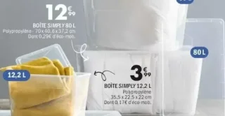 BOÎTE SIMPLY 80 L