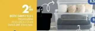BOÎTE SIMPLY 6,5 L