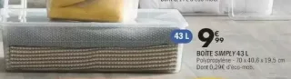 BOÎTE SIMPLY 43 L
