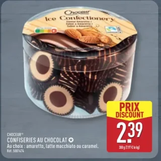 Choceur Confiseries au chocolat amaretto, latte macchiato ou caramel