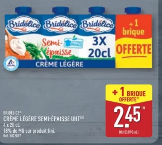BRIDÉLICE® CRÈME LÉGÈRE SEMI-ÉPAISSE UHT