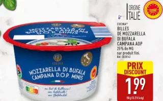CUCINA BILLES DE MOZZARELLA DI BUFALA CAMPANA AOP