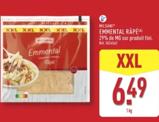 Milsani Emmental Râpé XXL