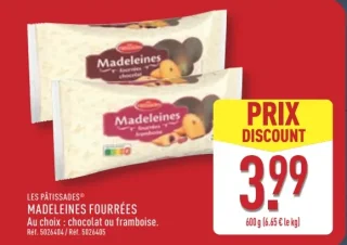 Les Pâtissades Madeleines Fourrées