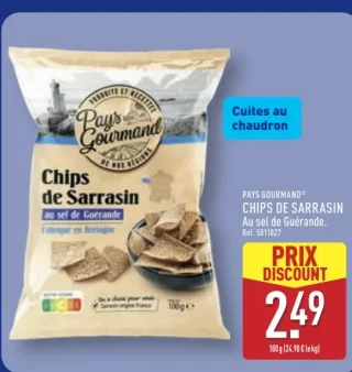PAYS GOURMAND® CHIPS DE SARRASIN Au sel de Guérande.