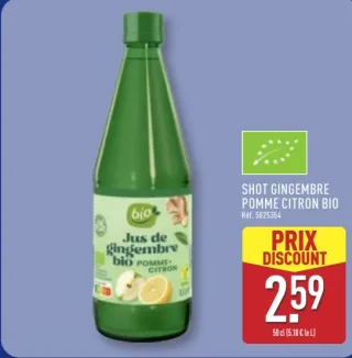 SHOT GINGEMBRE POMME CITRON BIO