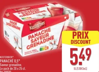 KUSTERBIER® PANACHÉ 0,5° Saveur grenadine
