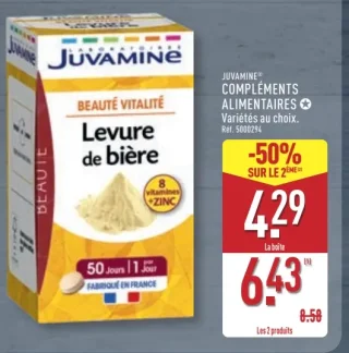 Juvamine Compléments Alimentaires Levure de bière